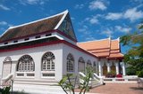 Wat Matchimawat was built in the 17th century CE and is one of Songkhla's most important temples.<br/><br/>

The name Songkhla is actually the Thai corruption of Singgora (Jawi: سيڠڬورا); its original name means 'the city of lions' in Malay. This refers to a lion-shaped mountain near the city of Songkhla.<br/><br/>

Songkhla was the seat of an old Malay Kingdom with heavy Srivijayan influence. In ancient times (200 AD - 1400 AD), Songkhla formed the northern extremity of the Malay Kingdom of Langkasuka. The city-state then became a tributary of Nakhon Si Thammarat, suffering damage during several attempts to gain independence.